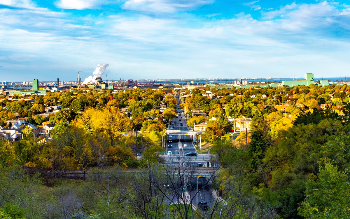 Hamilton, Ontario skyline.